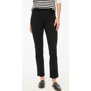 J Crew Factory |‎ NWT Petite Essential Straight Jeans All Day Black | Sz P28